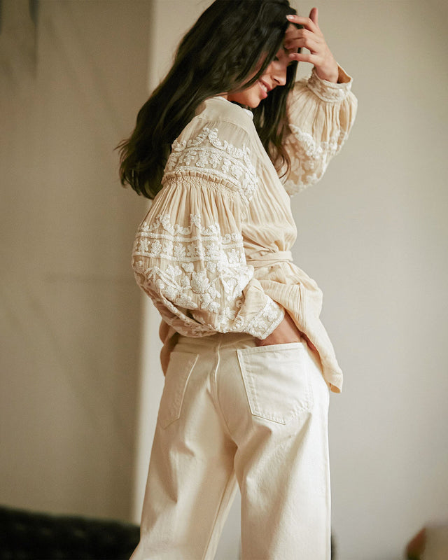 Jeans Mustang Ecru | Mes Demoiselles Paris - Image 3