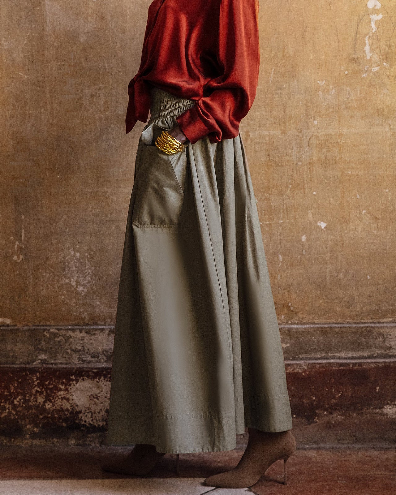 Jupe Pelambre Kaki | Mes Demoiselles Paris - Image 3