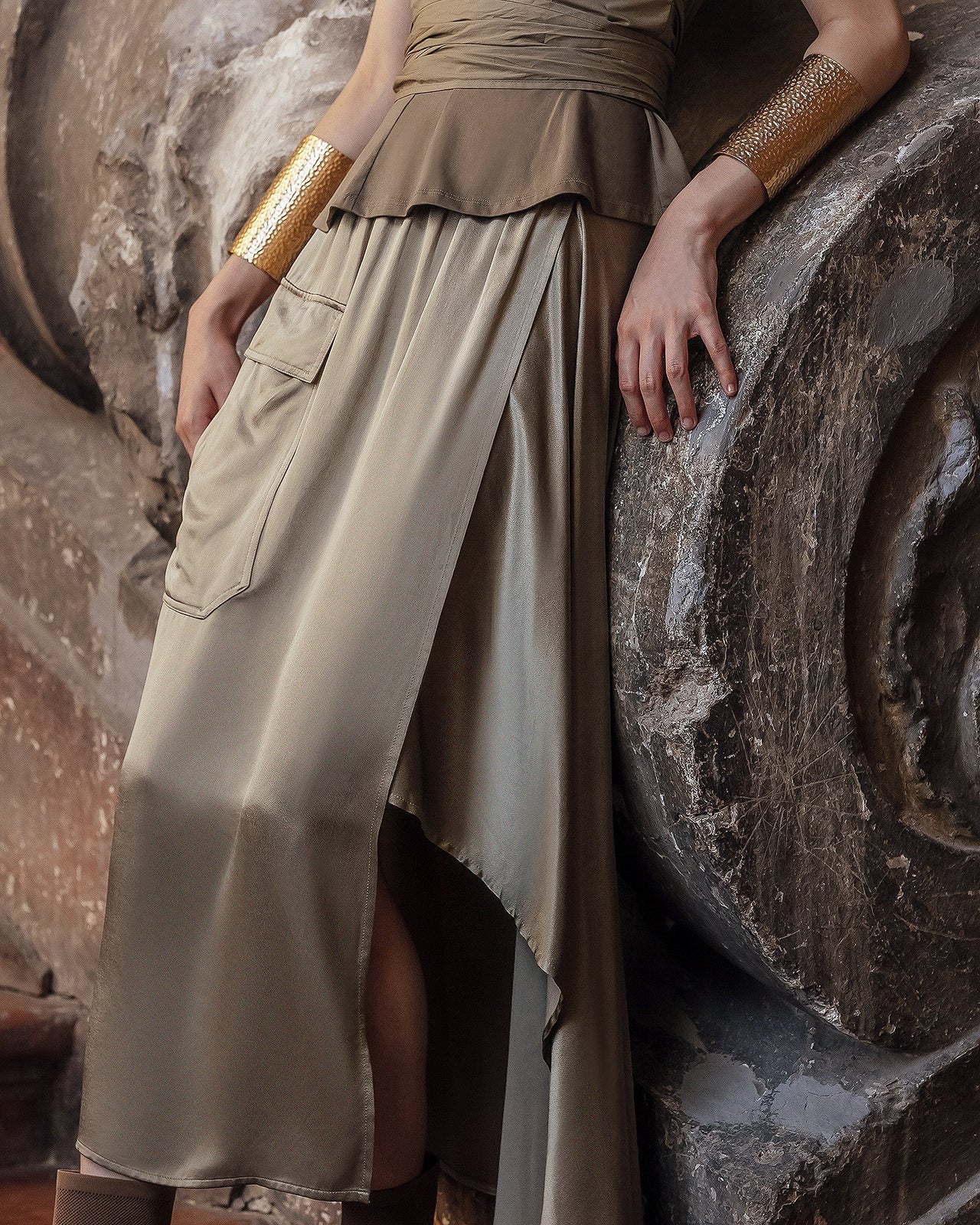 Jupe Soline Kaki | Mes Demoiselles Paris - Image 6