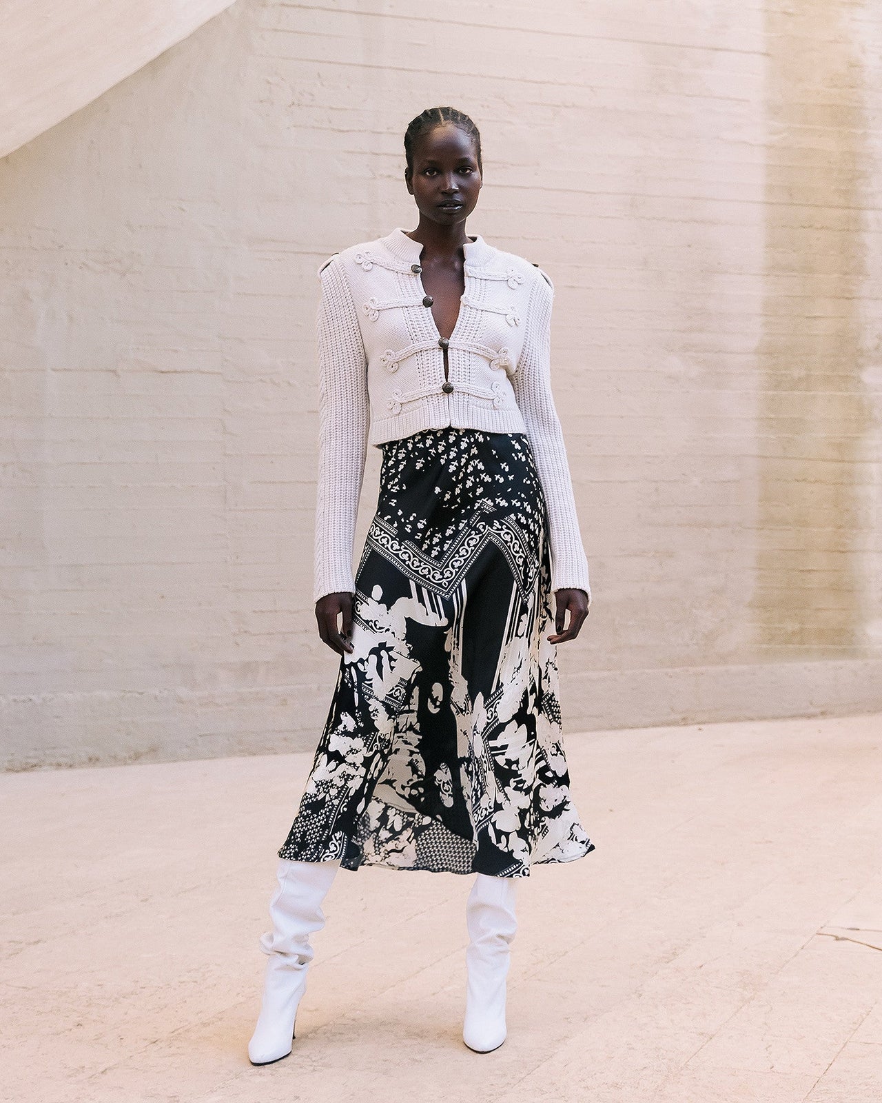 Jupe Wada Noir / Blanc | Mes Demoiselles Paris - Image 1