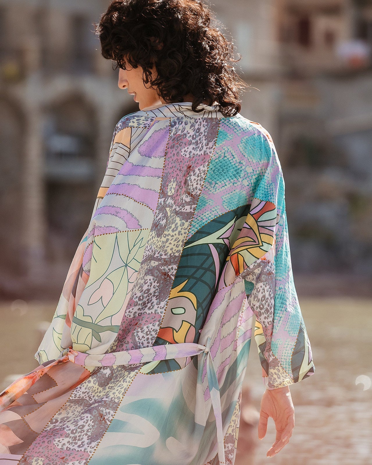 Kimono Shana Multicolore | Mes Demoiselles Paris - Image 3