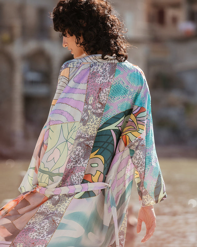 Kimono Shana  Multicolore | Mes Demoiselles Paris - Image 2