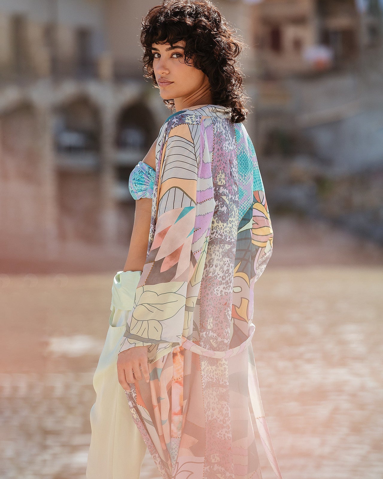 Kimono Shana Multicolore | Mes Demoiselles Paris - Image 4