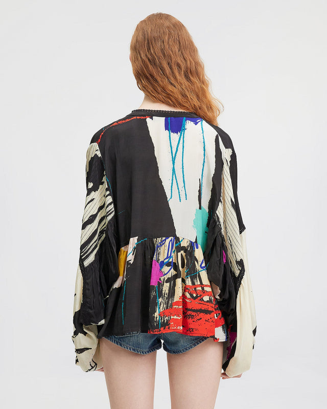 LA BLOUSE MASQUIAT MULTICOLORE | MES DEMOISELLES PARIS - Image 3