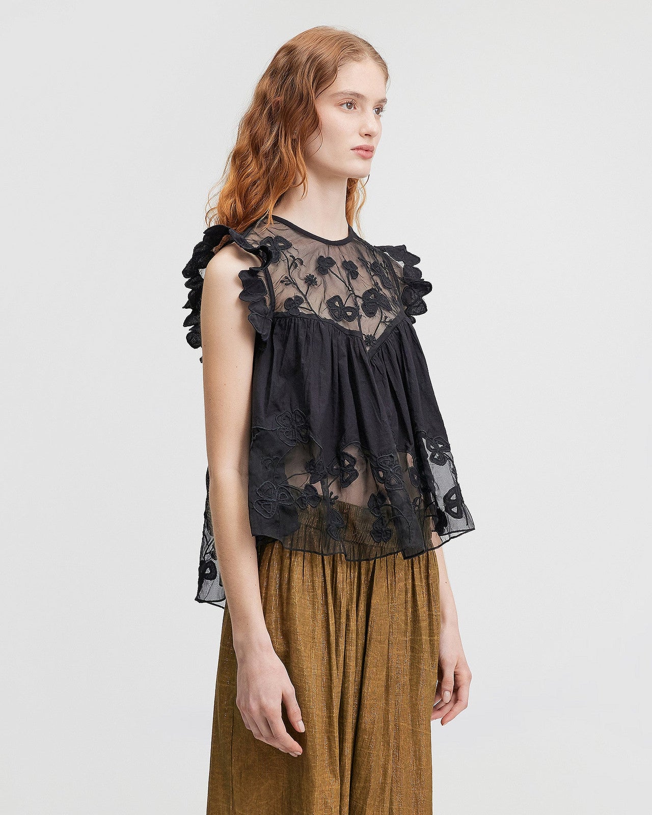 LA BLOUSE PEPTA NOIR  | MES DEMOISELLES PARIS - Image 3