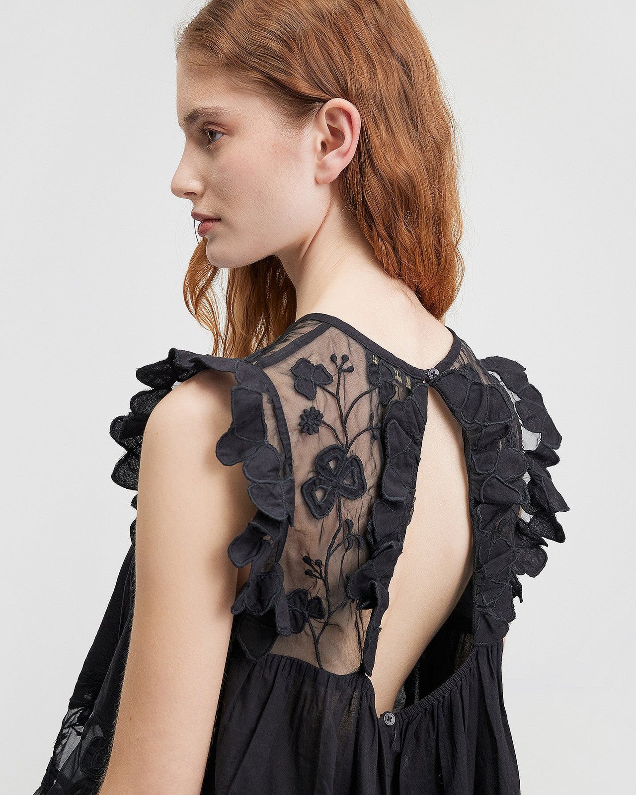 LA BLOUSE PEPTA NOIR  | MES DEMOISELLES PARIS - Image 4