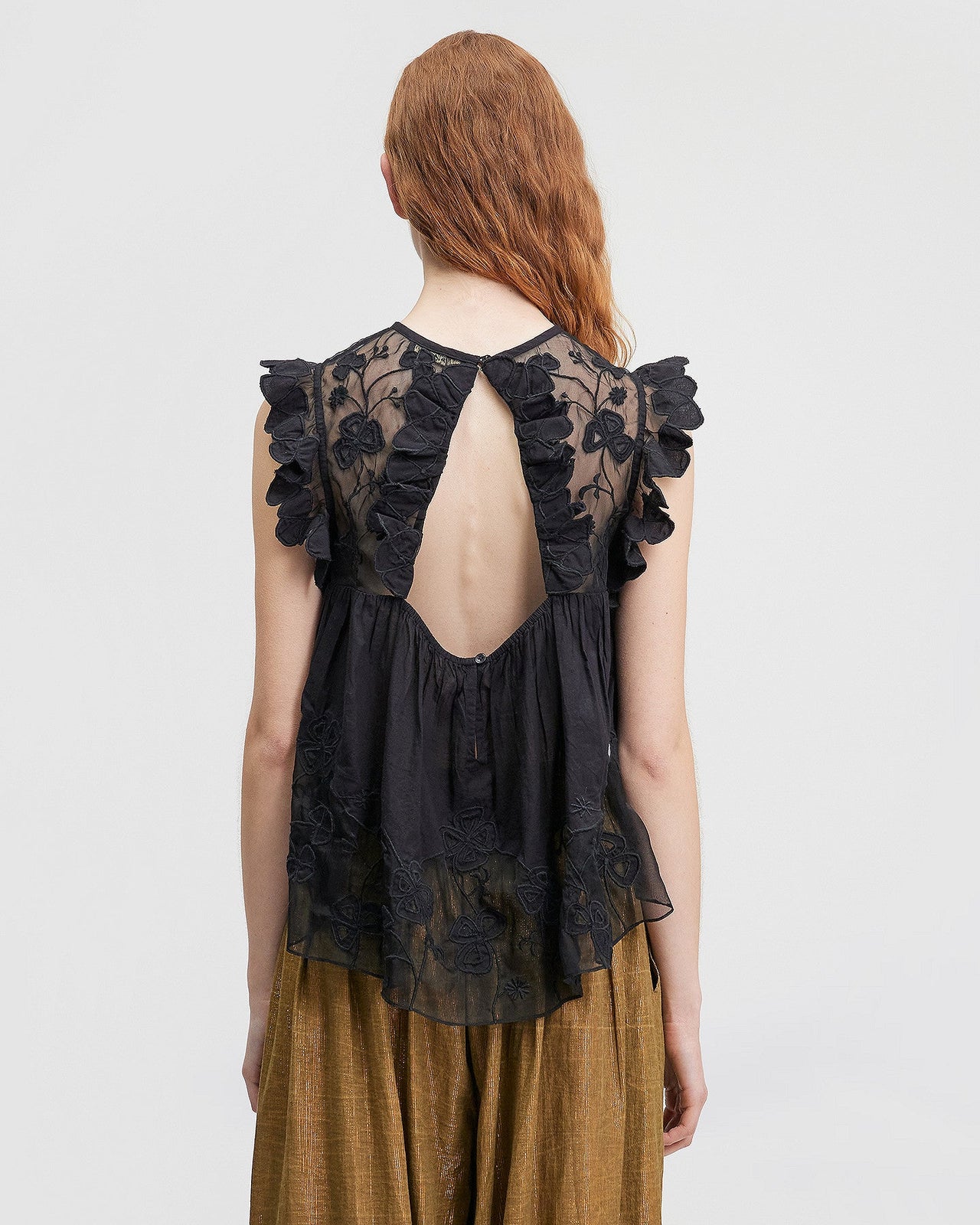 LA BLOUSE PEPTA NOIR  | MES DEMOISELLES PARIS - Image 5