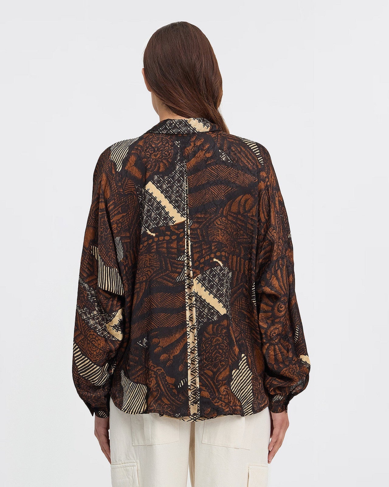 Chemise Abyss - Terracotta : Chemise à l'imprimé subtil Mes Demoiselles - Image 4