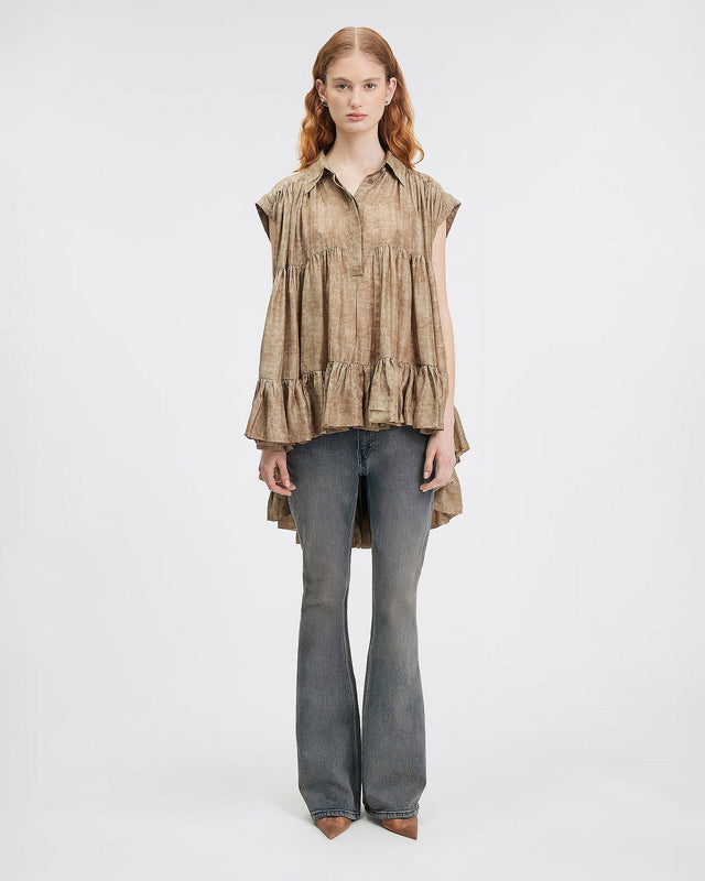LA CHEMISE DEBO MARRON | MES DEMOISELLES PARIS - Image 1