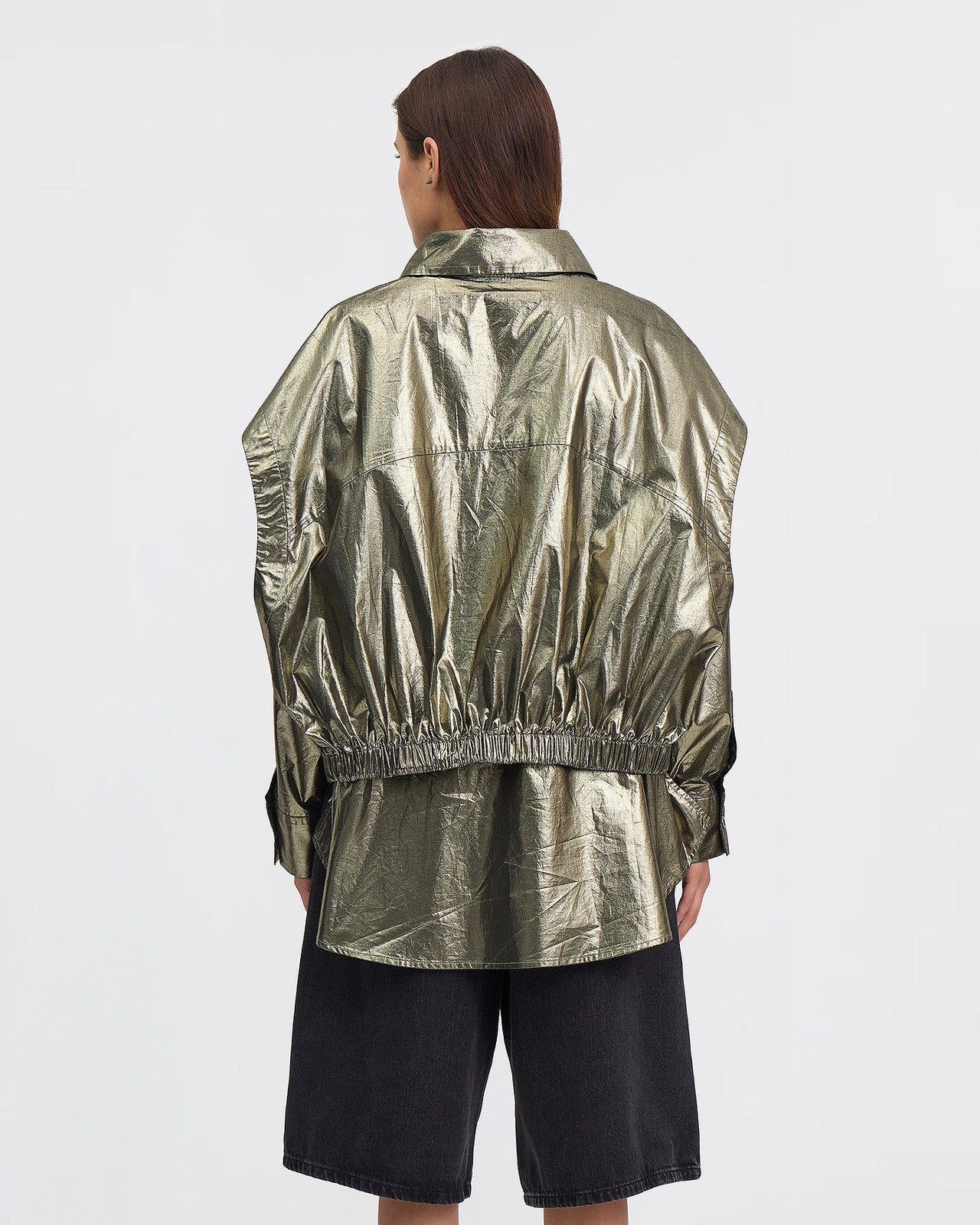 Chemise Electra - Or : Chemise en coton et enduction gold Mes Demoiselles - Image 4