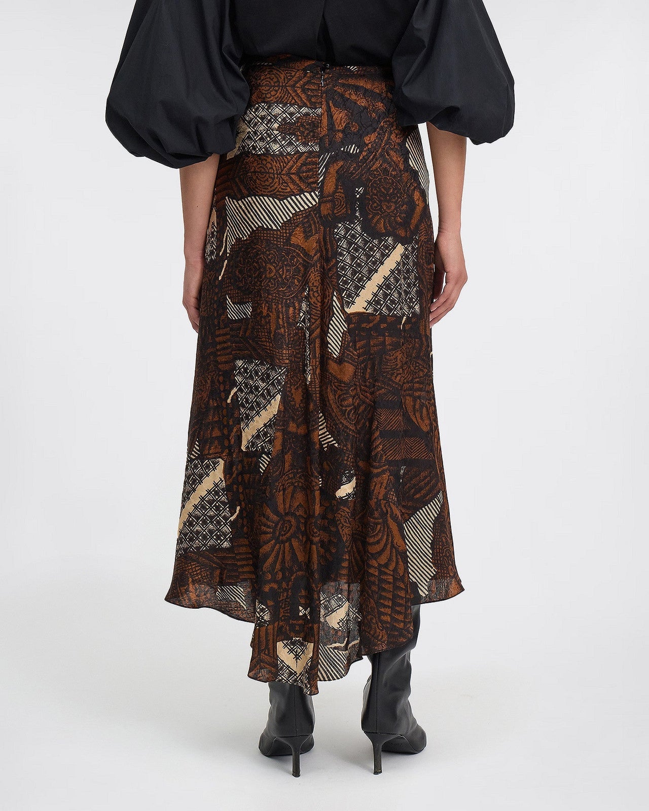 LA JUPE ANCHOR IMPRIMÉ MARRON | MES DEMOISELLES PARIS - Image 4