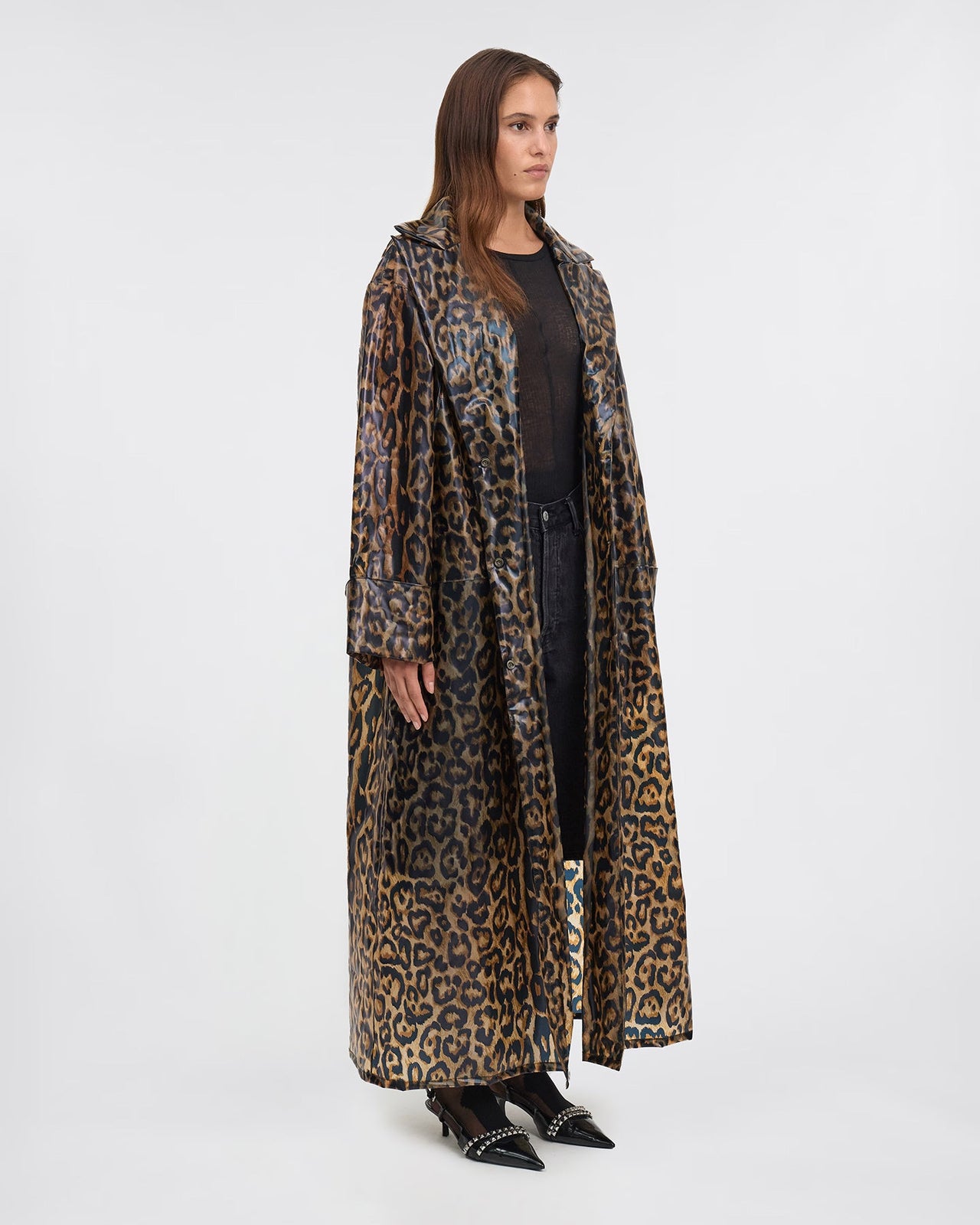 Imperméable stylé impirmé léopard : Manteaux & vestes Mes Demoiselles - Image 2