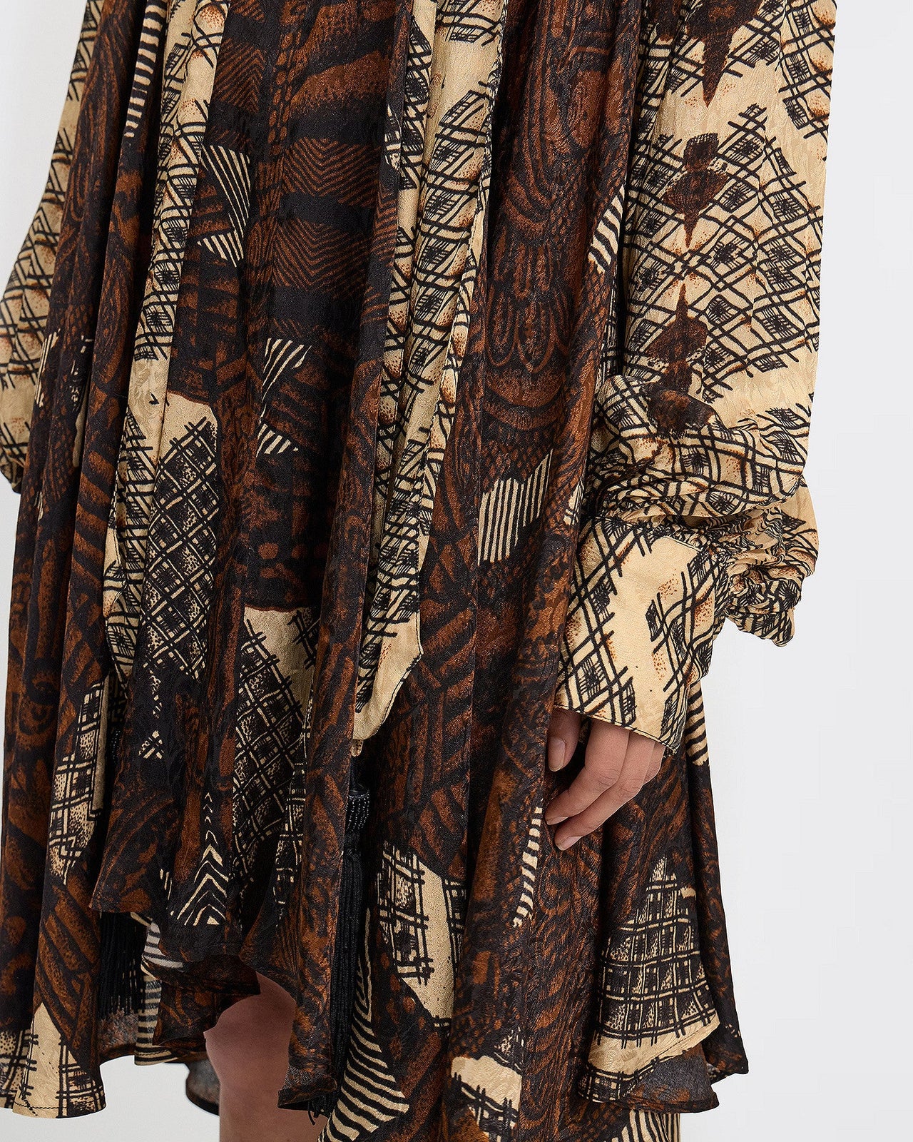 Robe Abbey - Terracotta : Robe imprimé placé aux tons automnaux Mes Demoiselles - Image 6