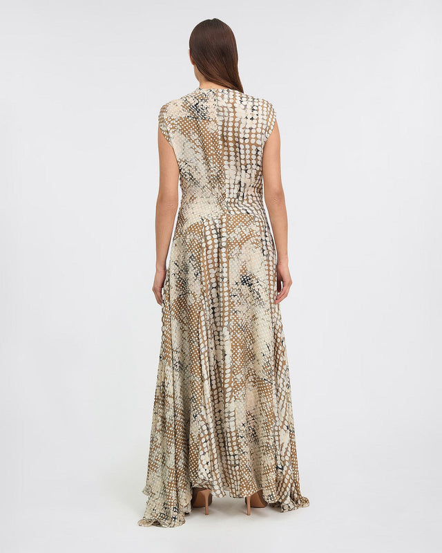 LA ROBE DIDO IMPRIMÉ BEIGE | MES DEMOISELLES PARIS - Image 3