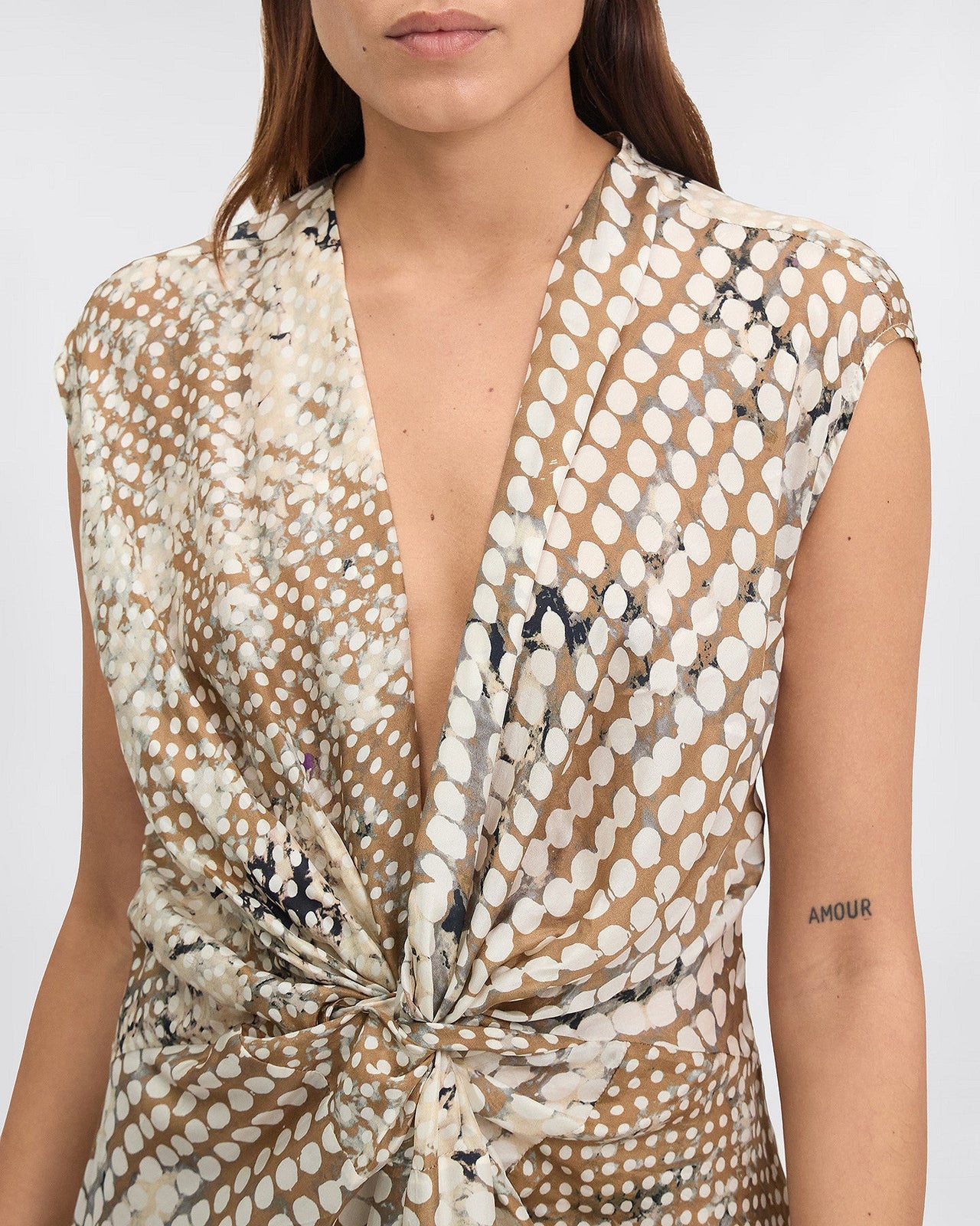 LA ROBE DIDO IMPRIMÉ BEIGE | MES DEMOISELLES PARIS - Image 5