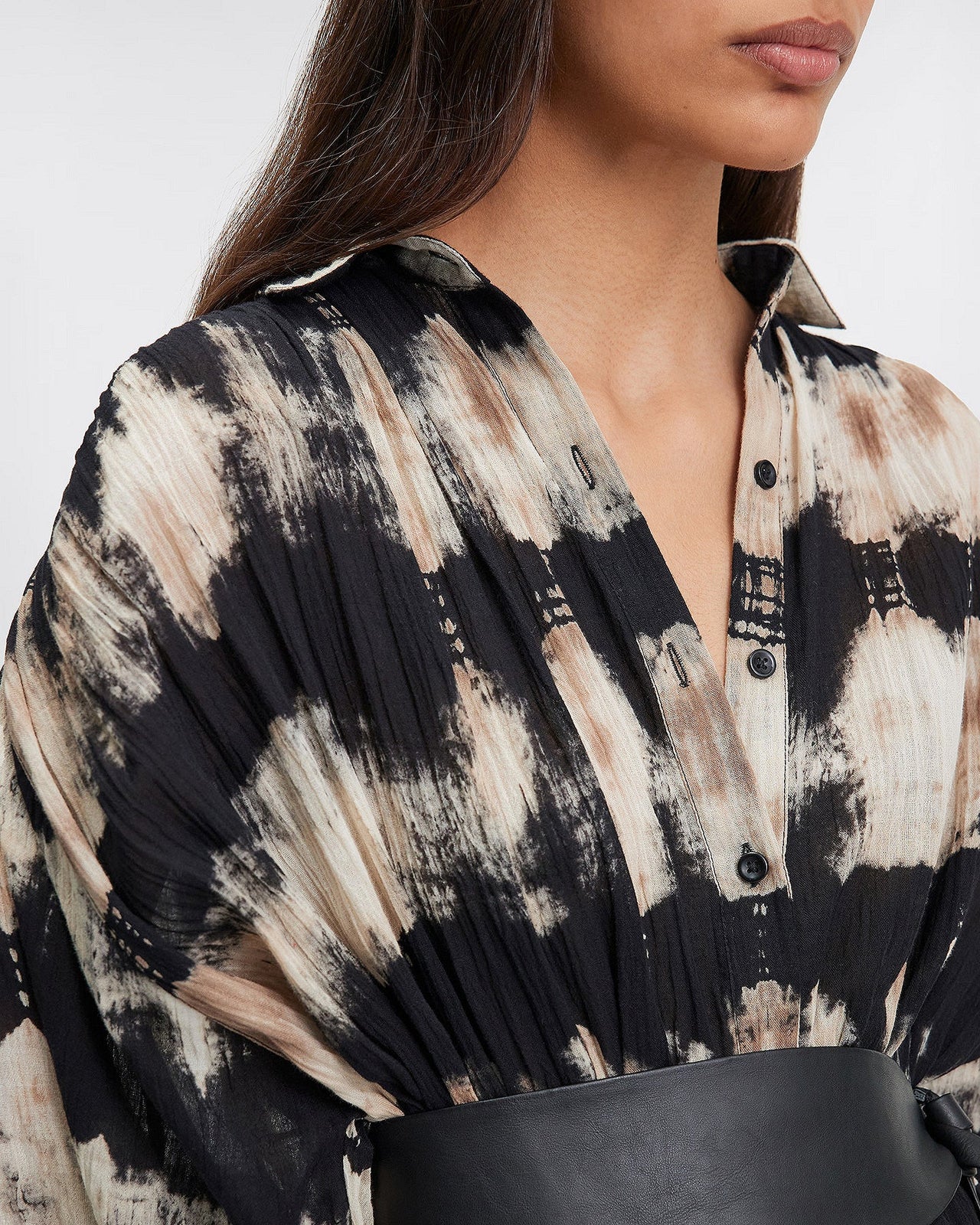 LA ROBE FAZIL NOIR BEIGE | MES DEMOISELLES PARIS - Image 5