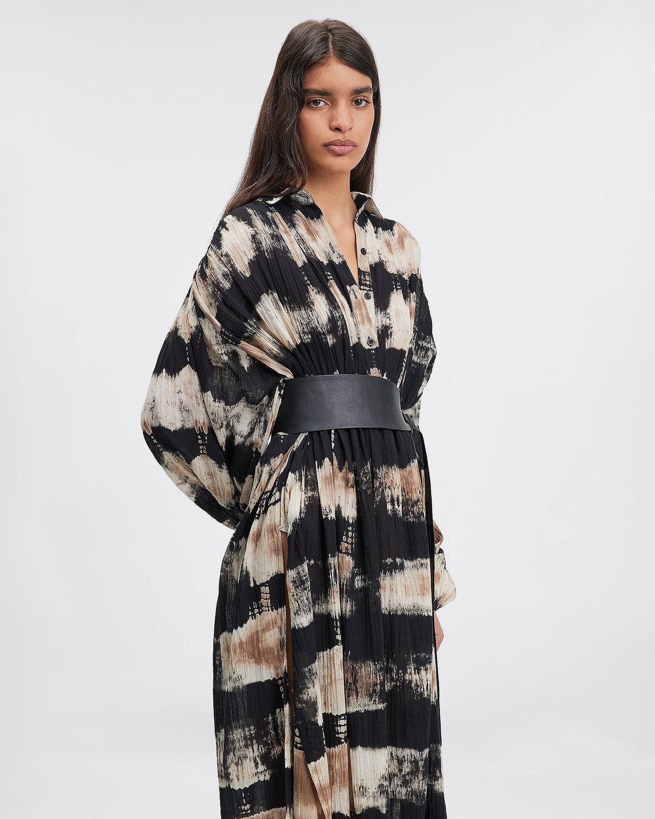 LA ROBE FAZIL NOIR BEIGE | MES DEMOISELLES PARIS - Image 8