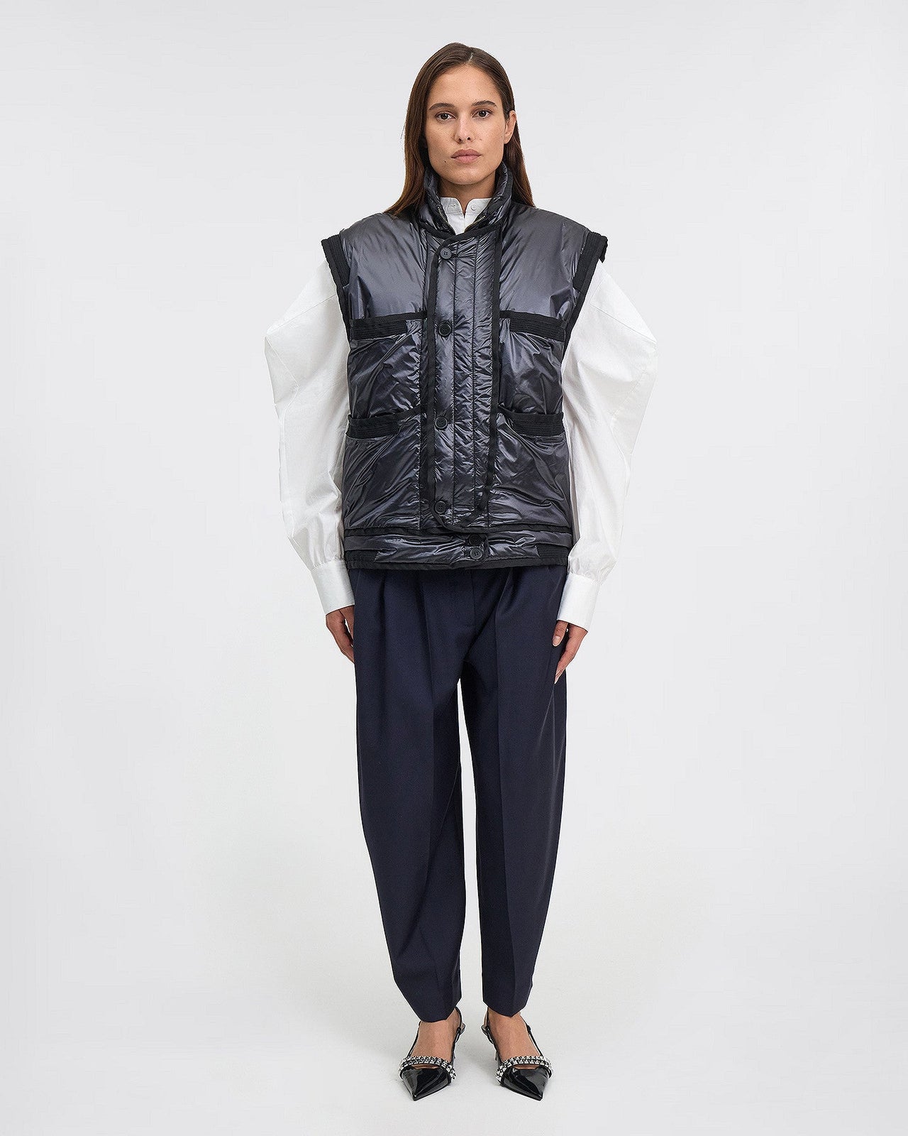 Veste doudoune sans manches noire : Manteaux & vestes Mes Demoiselles - Image 1