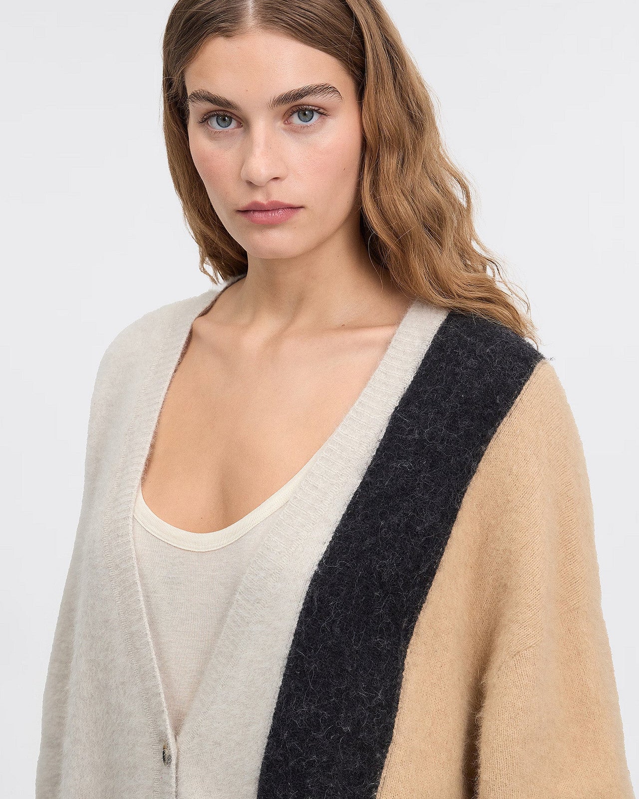 Cardigan Fowler - Ecru : Cardigan doux greige à franges Mes Demoiselles - Image 5