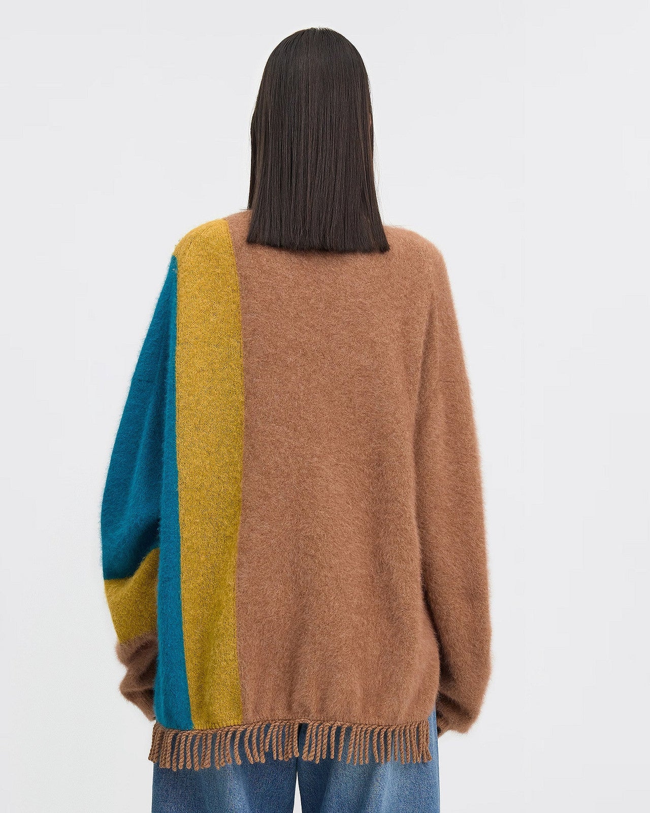 Cardigan Fowler - Camel : Cardigan doux greige à franges Mes Demoiselles - Image 4