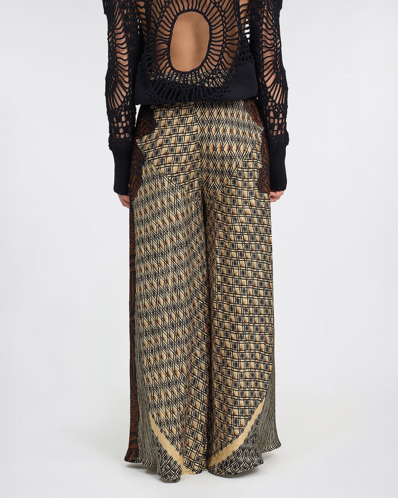 Pantalon Astra - Terracotta : Pantalon large aux imprimés couleurs nature Mes Demoiselles - Image 4