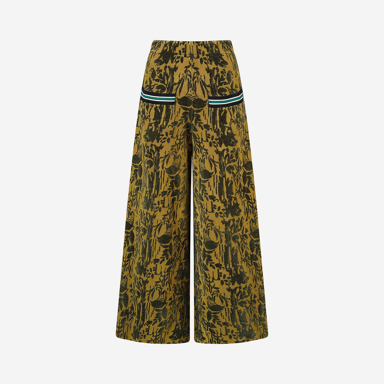 Pantalon Bandi - Kaki : Pantalon en jacquard de velours kaki Mes Demoiselles - Image 6