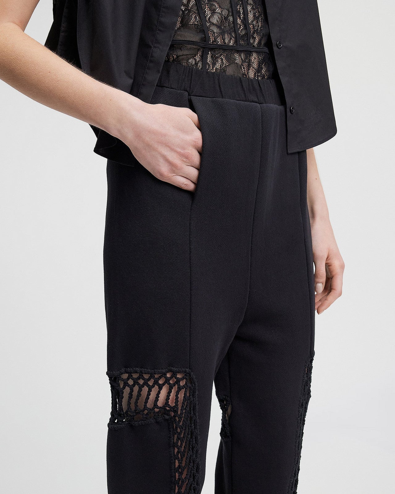 LE PANTALON SHIFAN NOIR  | MES DEMOISELLES PARIS - Image 4