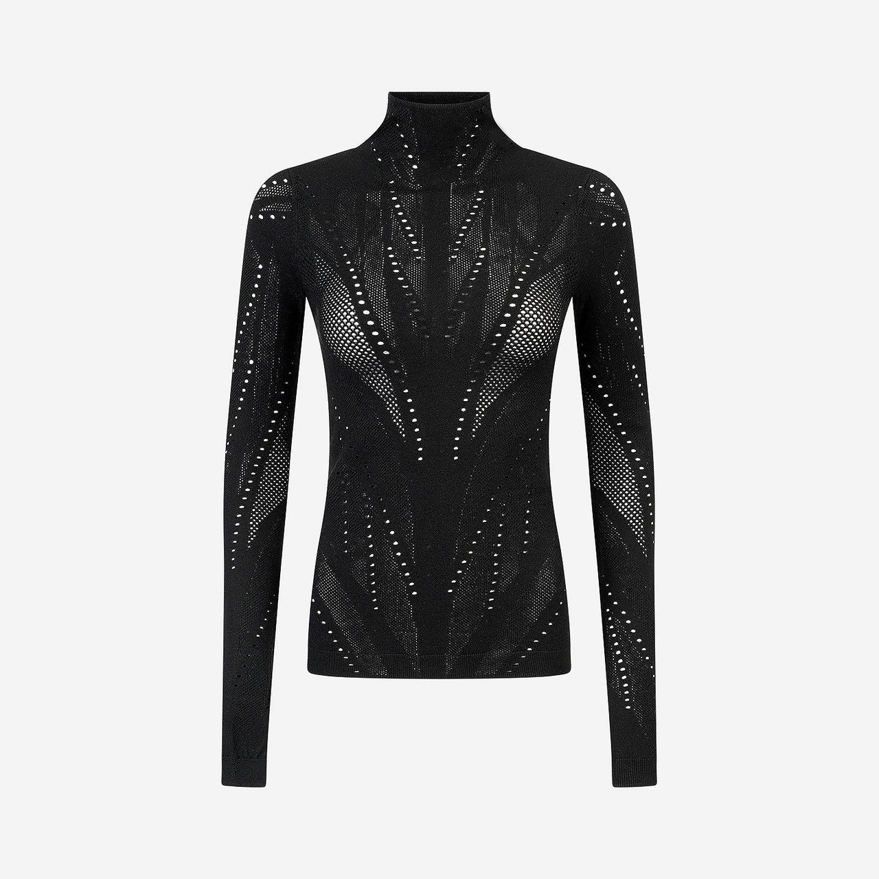 Pull Bombay - Noir : Pull en délicate pointelle de couleur noire Mes Demoiselles - Image 7