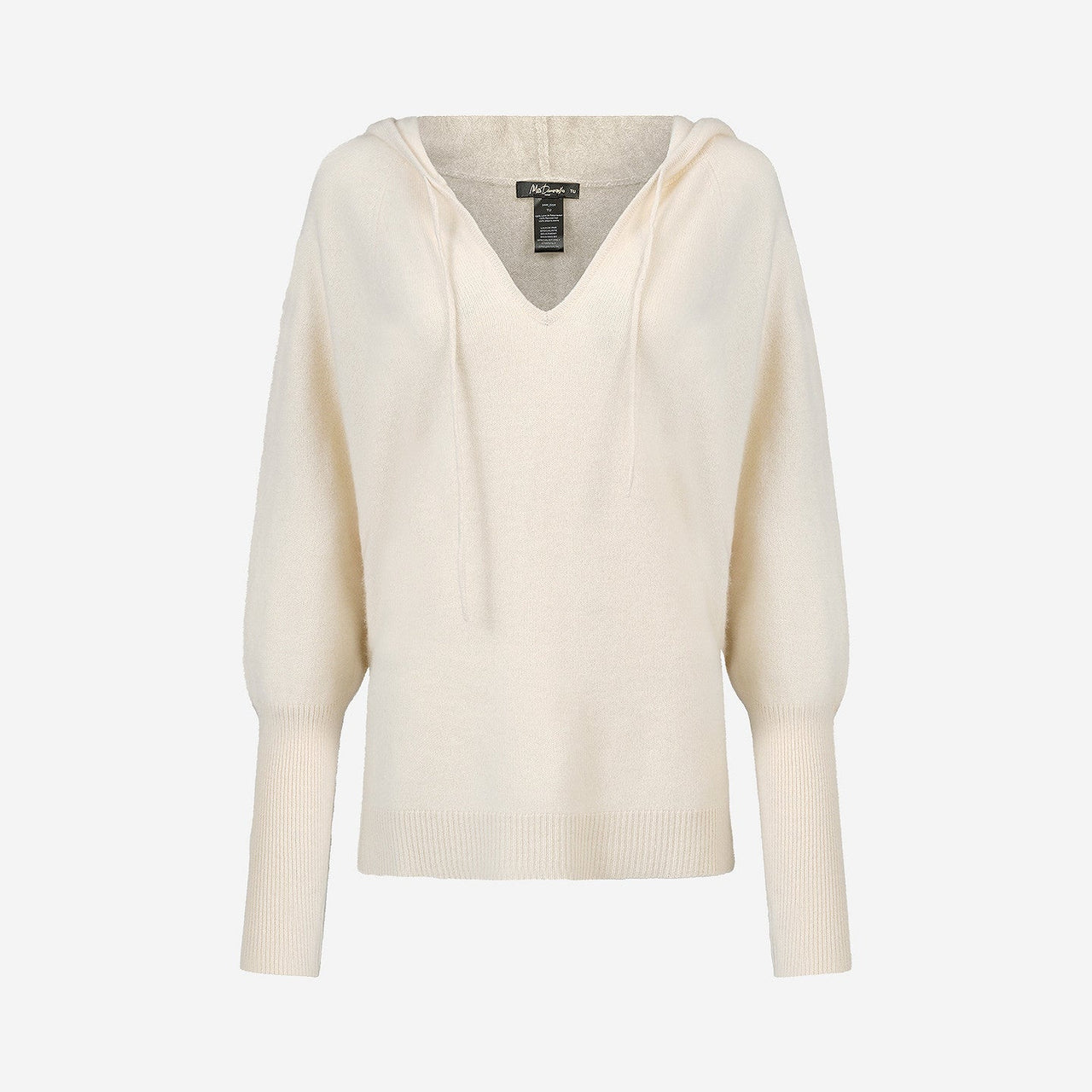 Pull Dolph - Ivoire : Pull à capuche en maille de raccoon marron Mes Demoiselles - Image 5