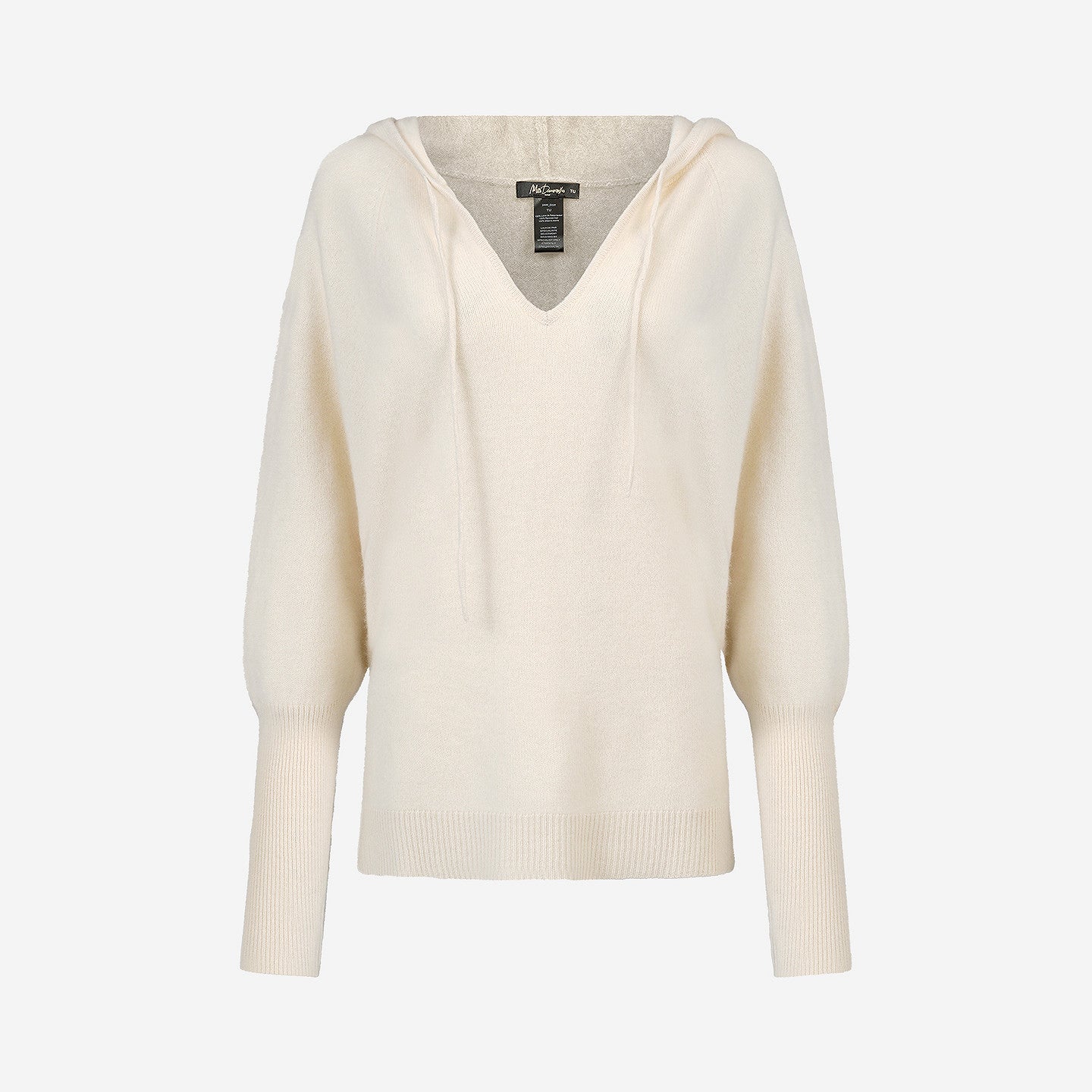 Pull Dolph - Ivoire : Pull à capuche en maille de raccoon marron Mes Demoiselles