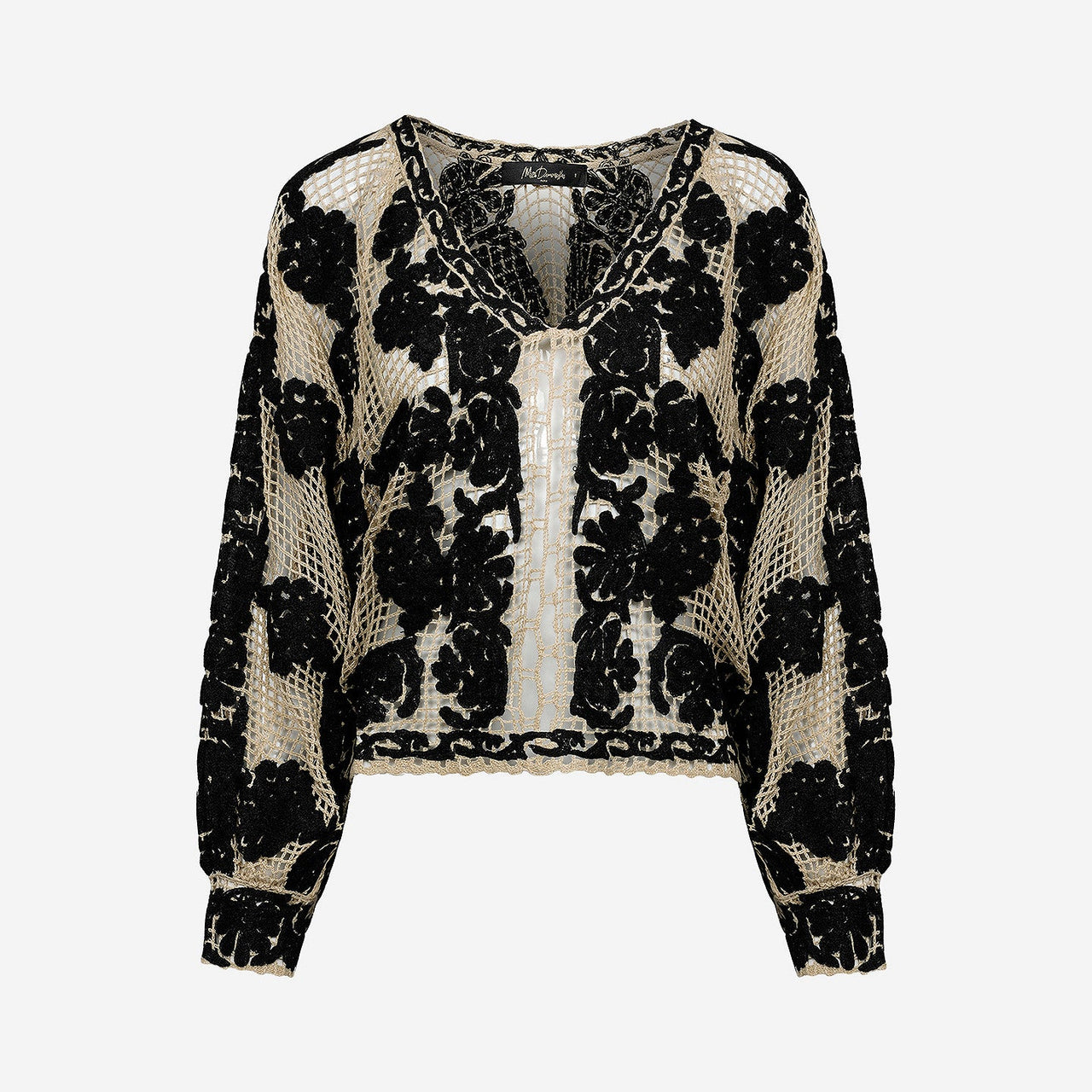 Pull Dreami - Noir : Pull court au crochet noir Mes Demoiselles - Image 7