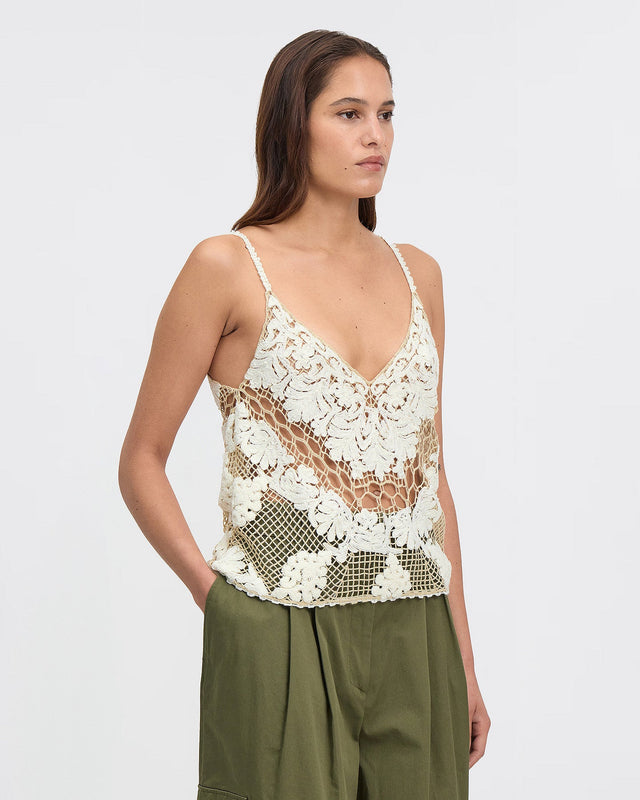 LE TOP DREE BEIGE CROCHET | MES DEMOISELLES PARIS - Image 2