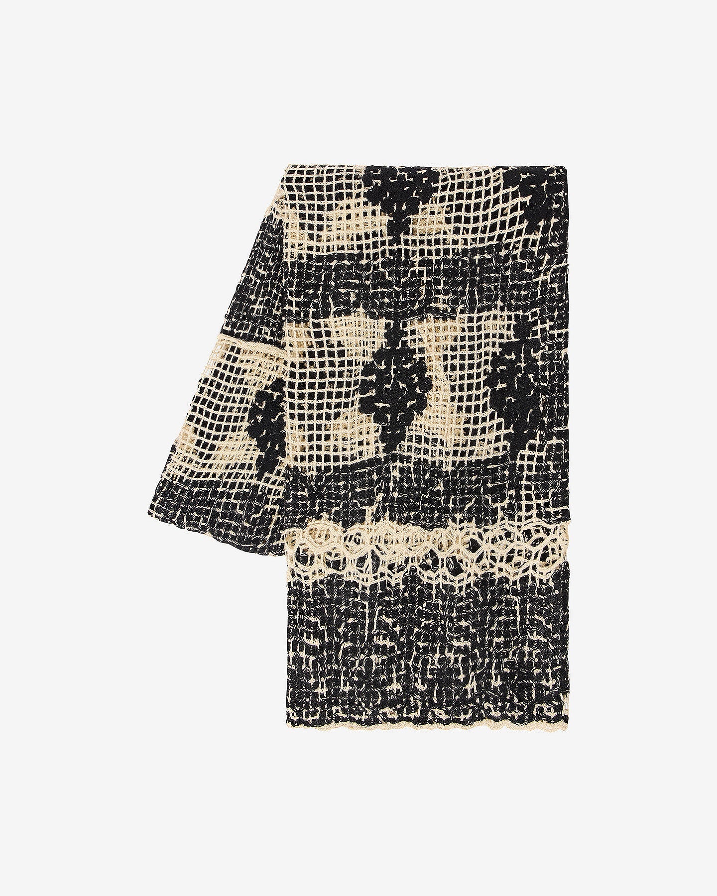 L'ÉCHARPE DREUX BEIGE CROCHET | MES DEMOISELLES PARIS