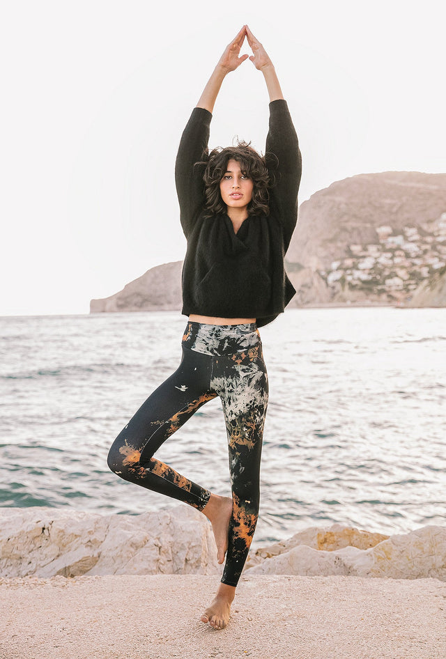 Legging Barble Imprimé noir | Mes Demoiselles Paris - Image 1