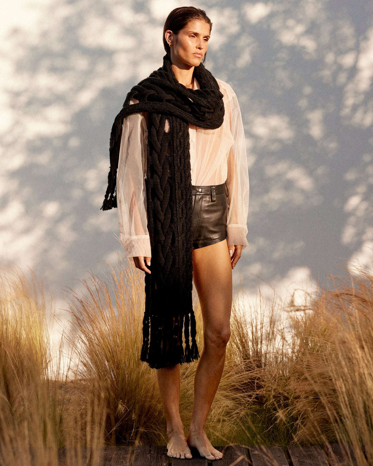 Manan Scarf - Black - Image 1