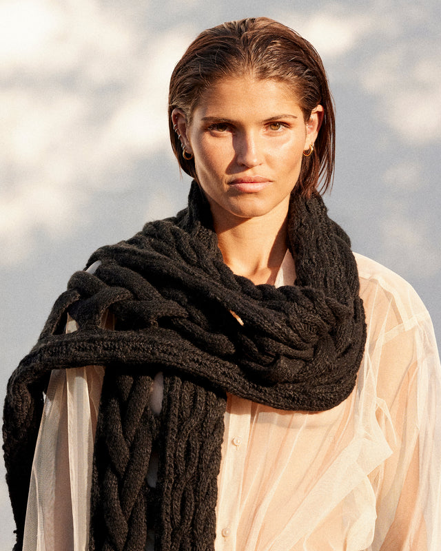 Foulard Manan - Noir - Image 2