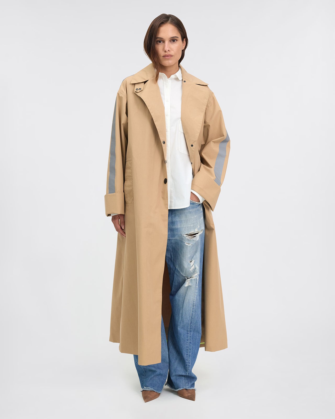 Imperméable déperlant kaki beige : Manteaux & vestes Mes Demoiselles - Image 2