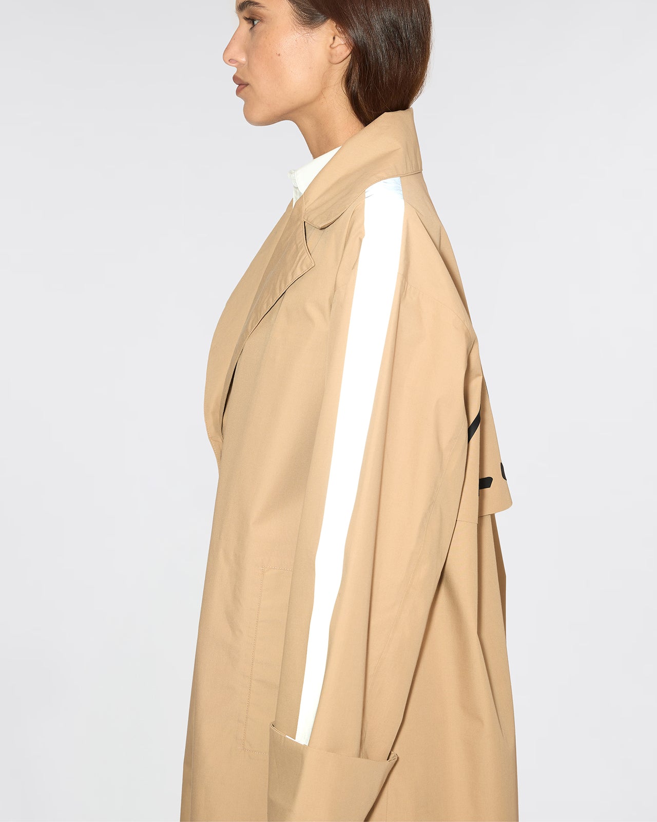 Manteau Stanley - Beige : Imperméable déperlant kaki beige Mes Demoiselles - Image 6