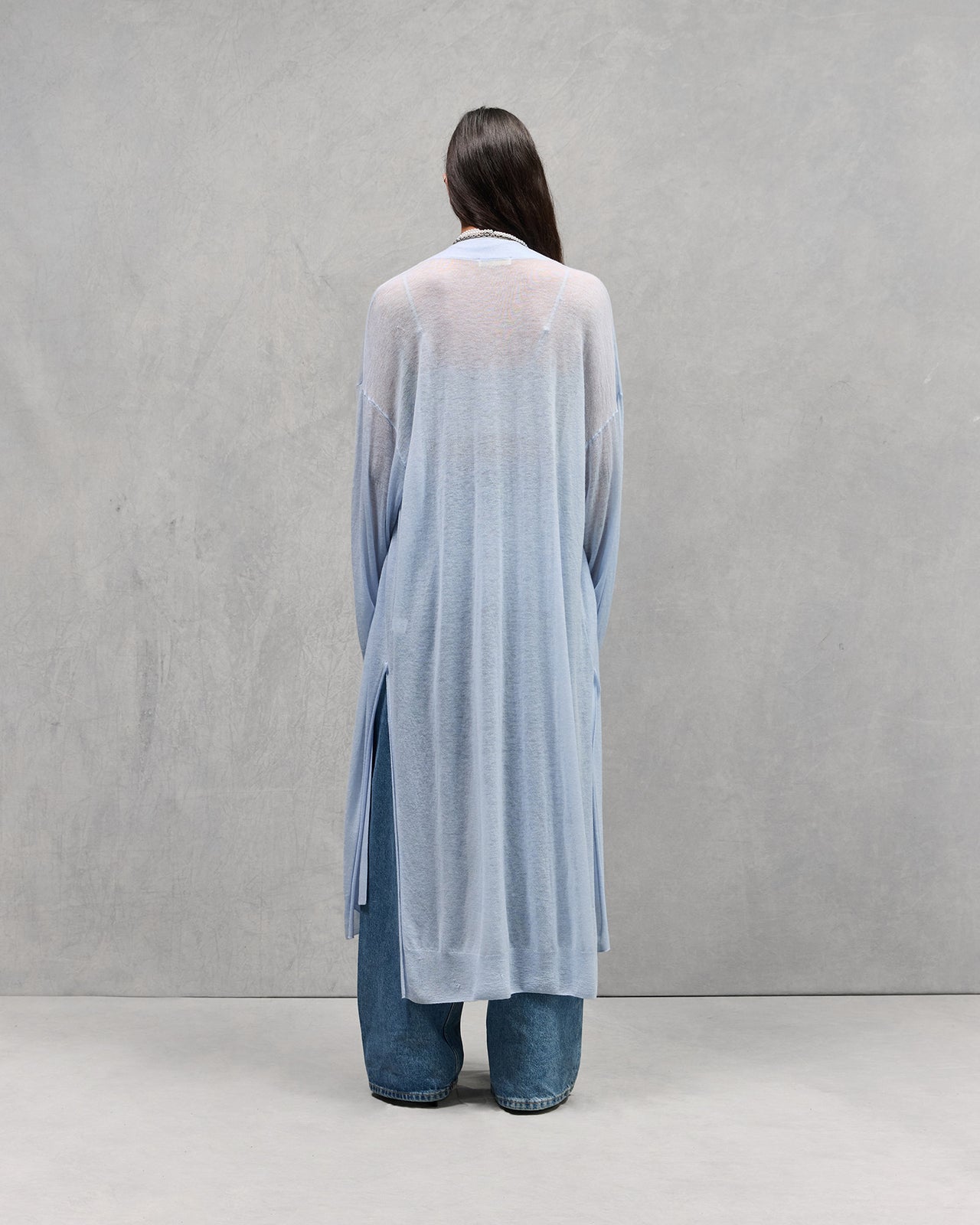 Cardigan Smokey - Bleu Ciel - Image 5