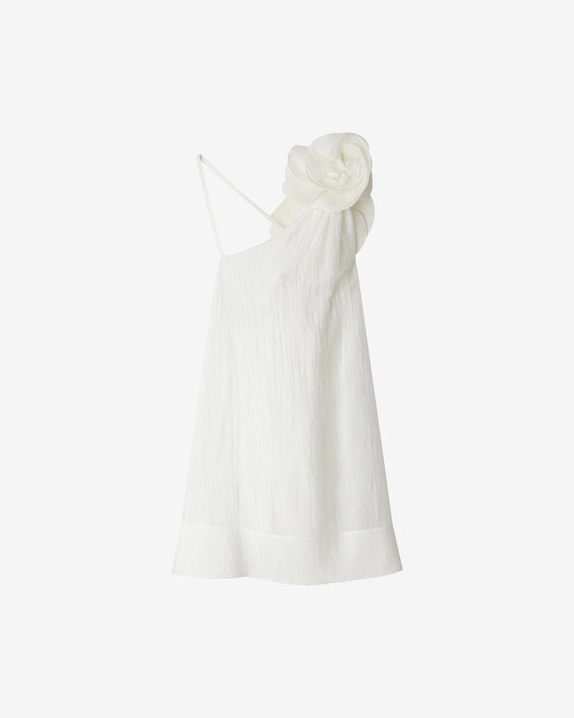 Robe Poesie - Blanc : Robe courte de soirée toute blanche Mes Demoiselles - Dernière image