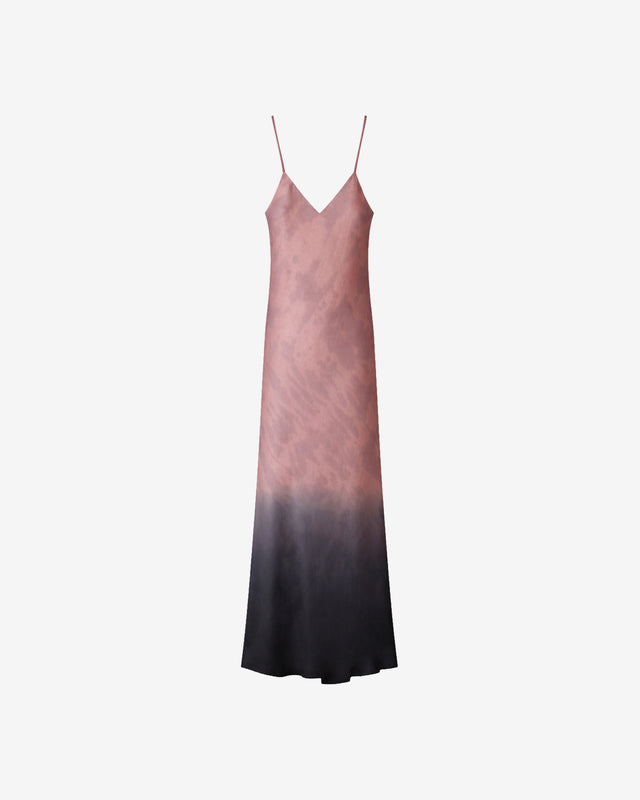 Robe Waloo - Rose : Longue robe façon lingerie en tye&dye rose Mes Demoiselles - Dernière image