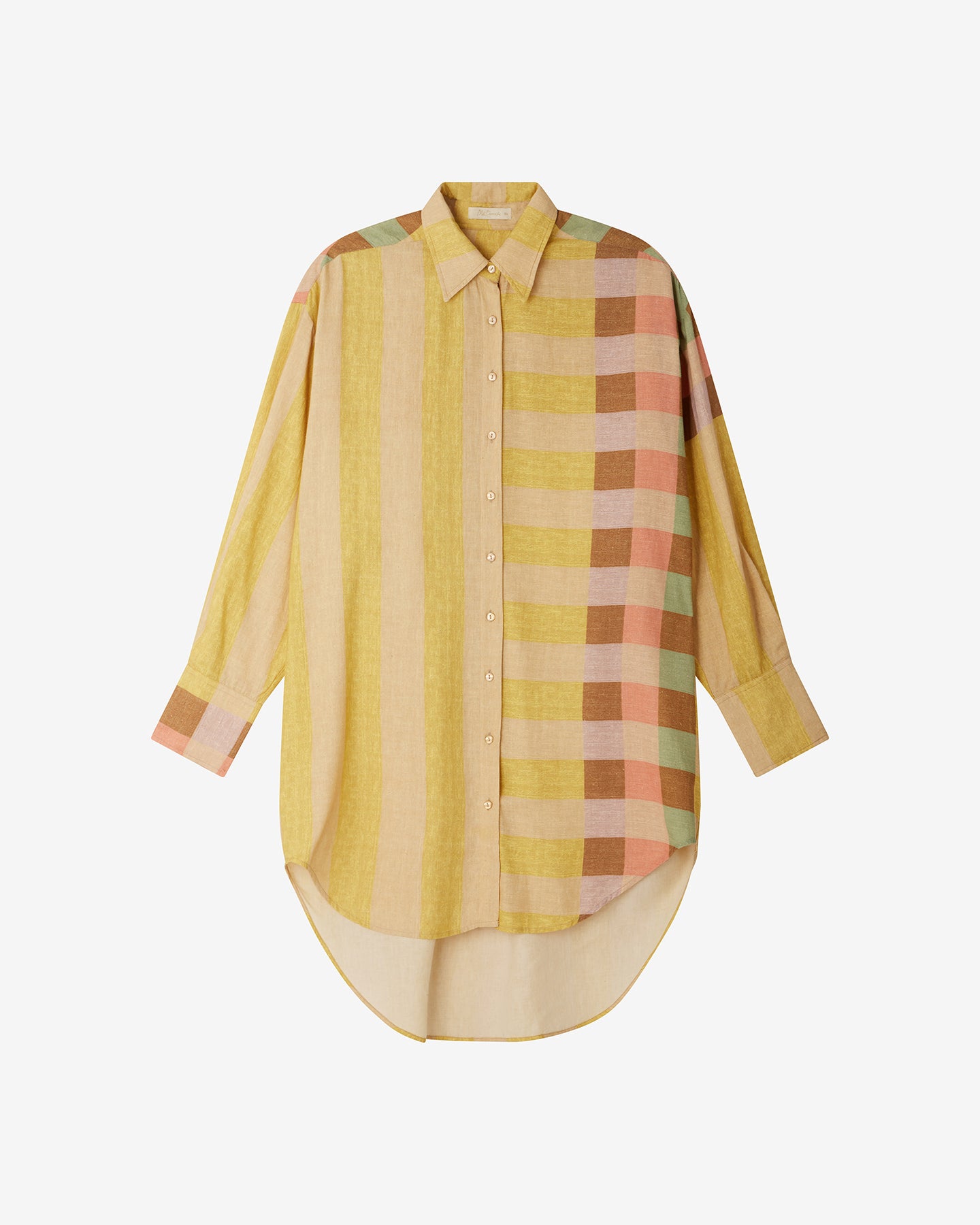 Chemise en soie sauvage jaune fine et naturelle - Chemises & tops Mes Demoiselles