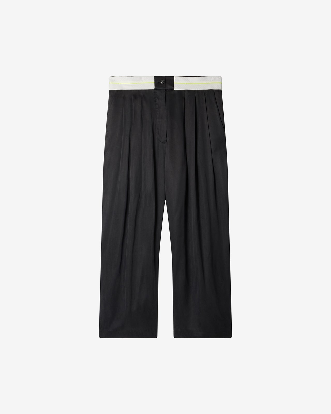 Pantalon Flo - Noir : Pantalon noir en lyocell satiné Mes Demoiselles - Image 7