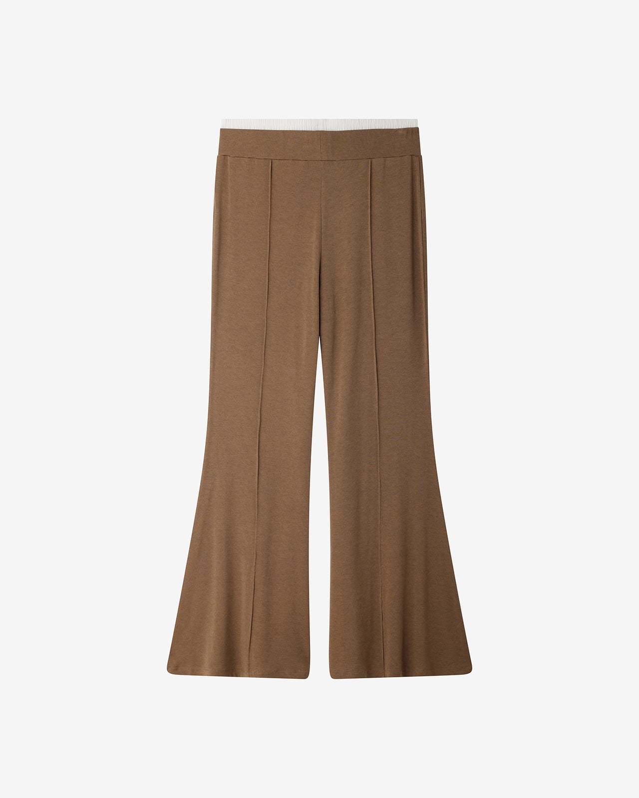Pantalon Ibyscus - Marron Olive : Pantalon jersey kaki élégant Mes Demoiselles - Image 6