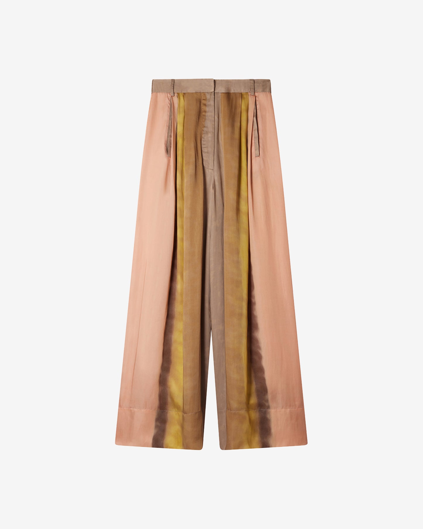 Pantalon Masai - Nude : Pantalon souple et large tye&dye jaune et rose Mes Demoiselles