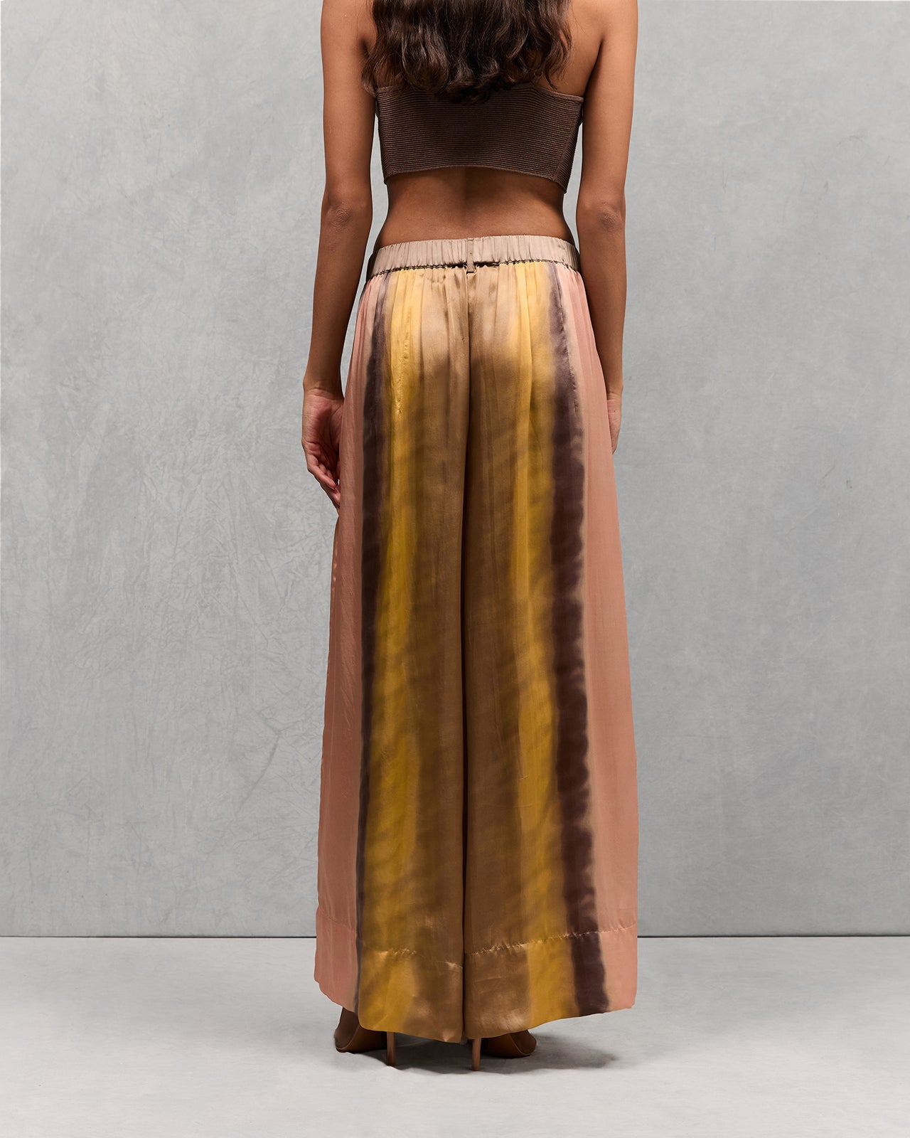 Pantalon Masai - Nude : Pantalon souple et large tye&dye jaune et rose Mes Demoiselles - Image 5