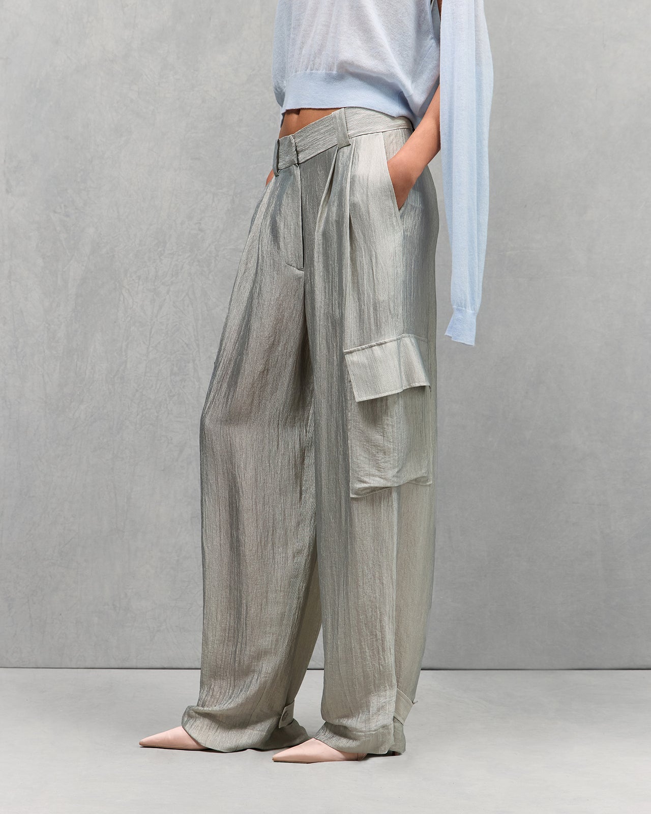 Pantalon Power - Argent - Image 2