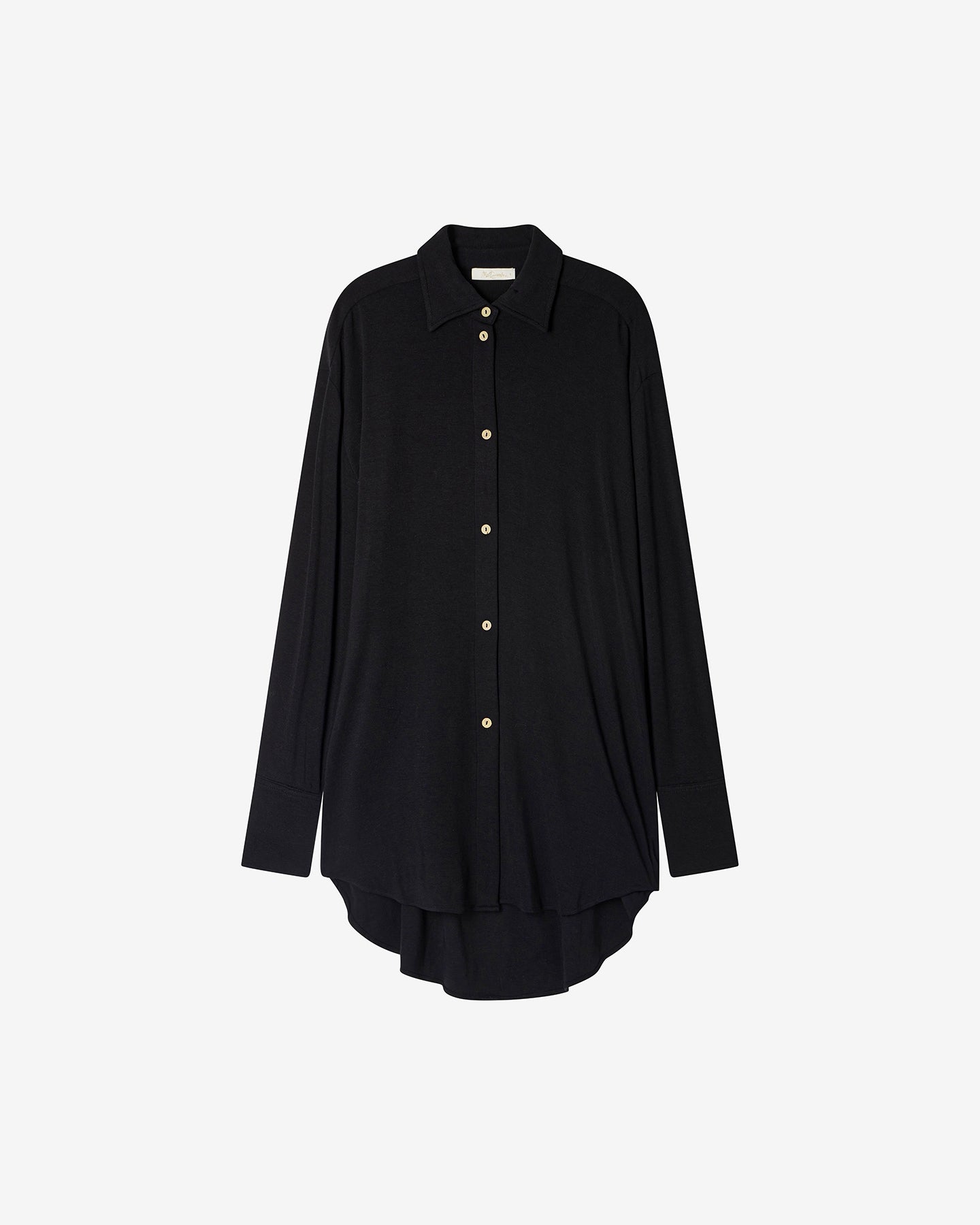 Chemise Inaza - Noir : Chemise souple noire oversize Mes Demoiselles
