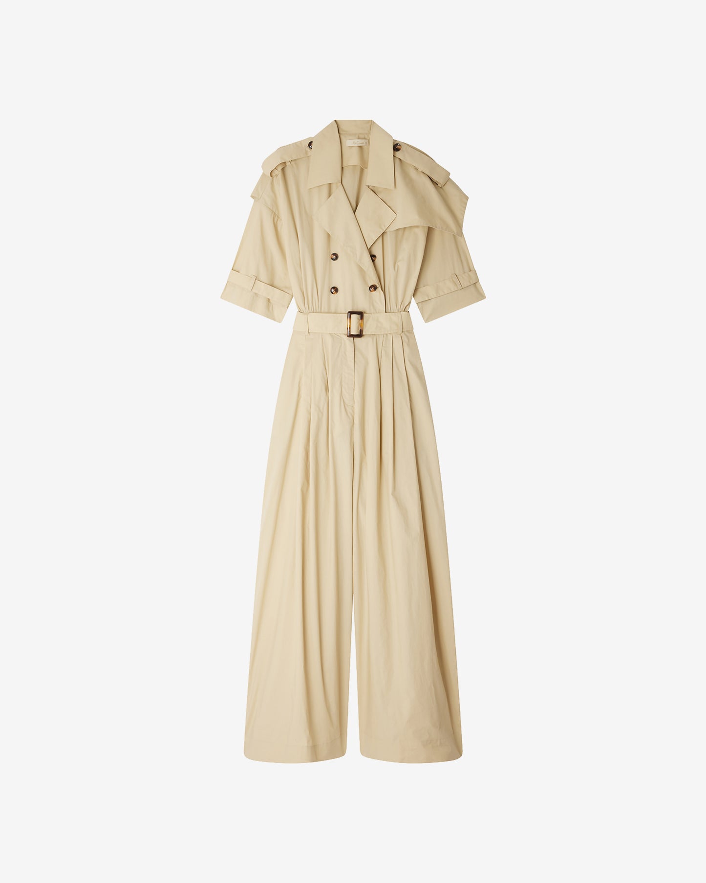 Combinaison Silvane - Beige : Combinaison pantalon beige inspirée du trench Mes Demoiselles