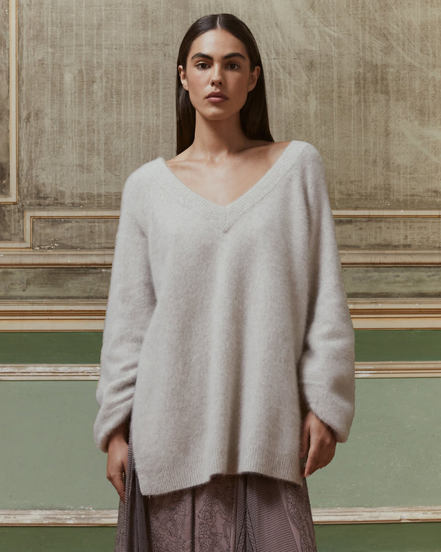 Sweater Polat - Porcelain - Image 1